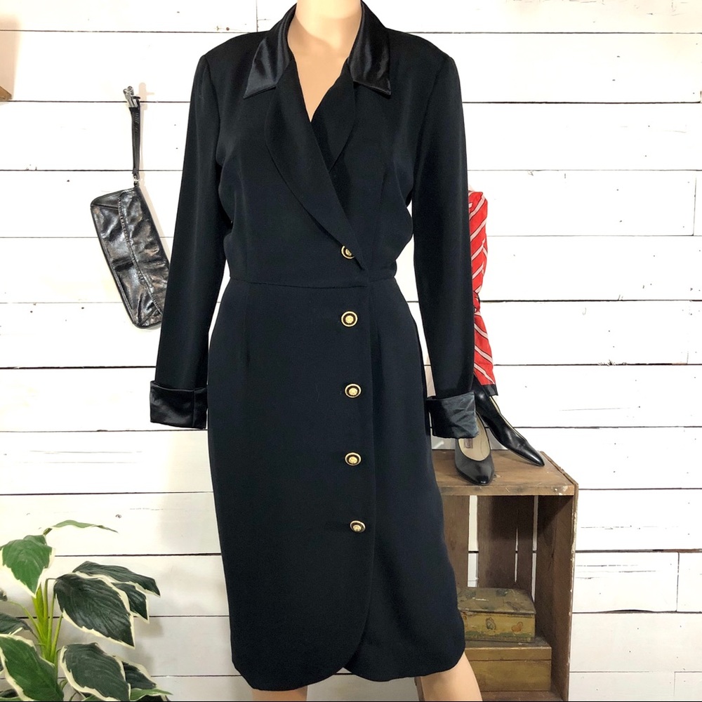 Nipon Boutique Vintage 90’s Dress Black Sheath